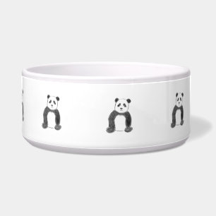 Écuelle Croquis de panda en noir et blanc
