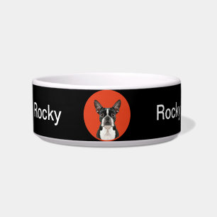 Écuelle Cute Boston Terrier Monogram Chien Nourriture de l