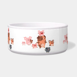 Écuelle Cute Cartoon Cochon Famille Animal Bowl
