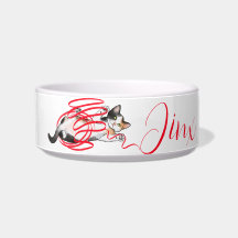 Cute Cat Jouer avec un ruban