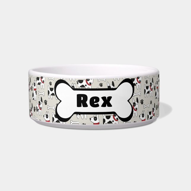 Écuelle Cute Dog Bowl Personnaliser (Devant)