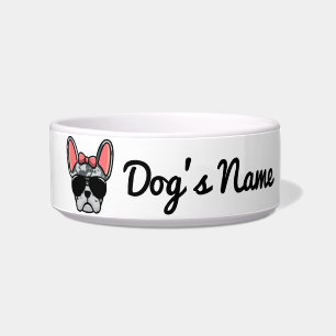 Écuelle Cute Femme Blue Merle French Bulldog Bowl