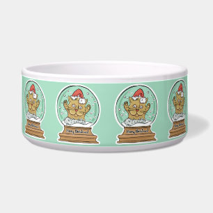 Écuelle Cute Funny Christmas Chat boules pour animaux de c