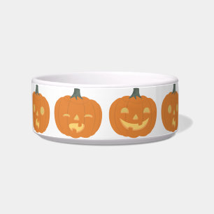 Écuelle Cute Halloween Jack OLantern Ceramic Pet Bowl