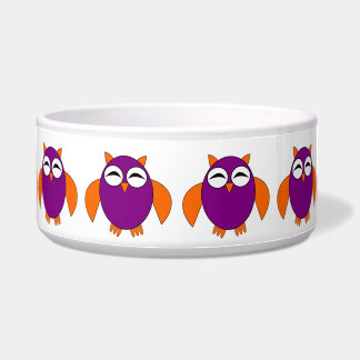 Écuelle Cute Halloween Owl Pet Bowl