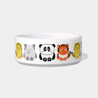 Cute kawaii animaux moyen personnalisé bol animal
