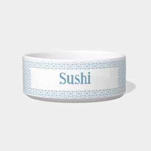 Écuelle Cute Lt. Bleu Moderne Motif céramique Pet Bowl