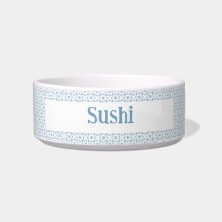 Écuelle Cute Lt. Bleu Moderne Motif céramique Pet Bowl