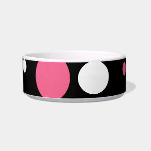 Écuelle Cute rose Noir Blancs Pois Motif