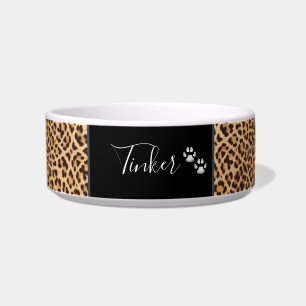 Écuelle Cute Safari Imprimer Leopard Personnalisé Animaux