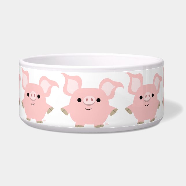 Écuelle Cute Shorty Cartoon Pig Pet Bowl (Devant)