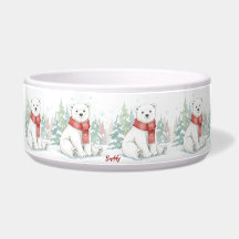 Cute watercolor Polar Bear Pet
