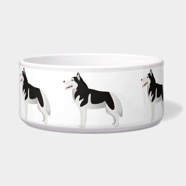 Écuelle Cuvette avec le chien de traîneau (Devant)