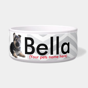 Écuelle Cuvette d'animal familier/Allemand personnalisés