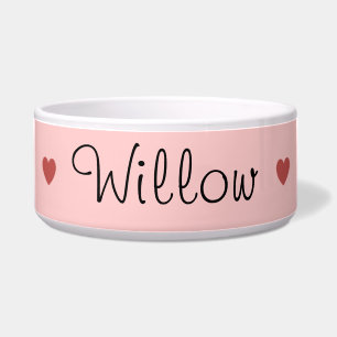 Écuelle Cuvette d'animal familier de coeur