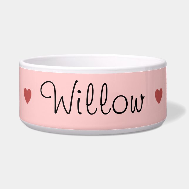 Écuelle Cuvette d'animal familier de coeur (Devant)