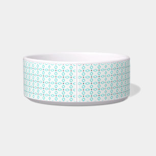Écuelle Cuvette d'animal familier de diamant de turquoise