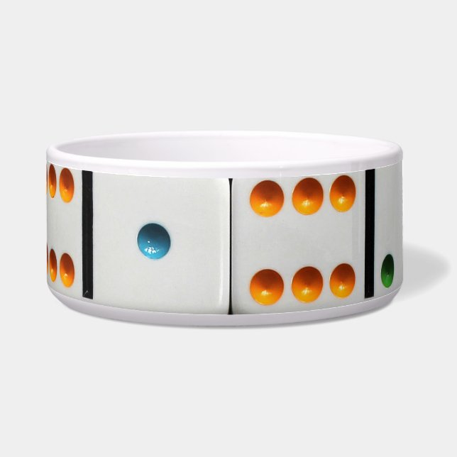 Écuelle Cuvette d'animal familier de dominos (Devant)