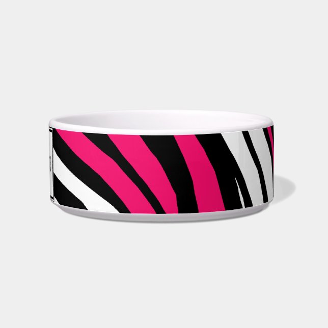 Écuelle Cuvette de chat personnalisée par mélange fuchsia (Droite)