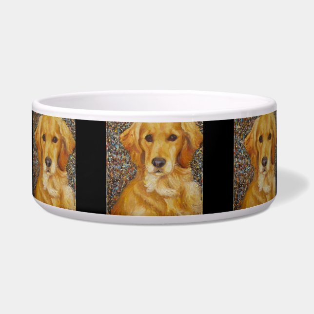 Écuelle Cuvette de chien de golden retriever (Devant)