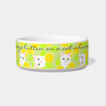 Cuvette drôle d'animal familier de chat de Kitty