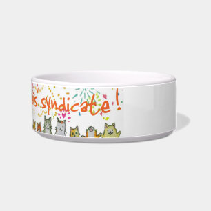 Écuelle Cuvette en céramique de chat d'animal familier