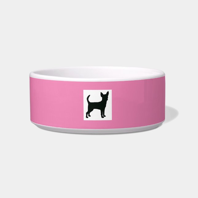 Écuelle Cuvette en céramique de chien de chiwawa (Devant)