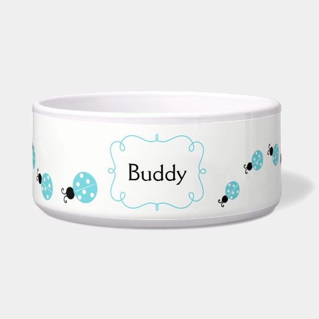 Écuelle Cuvette faite sur commande d'animal familier de (Devant)
