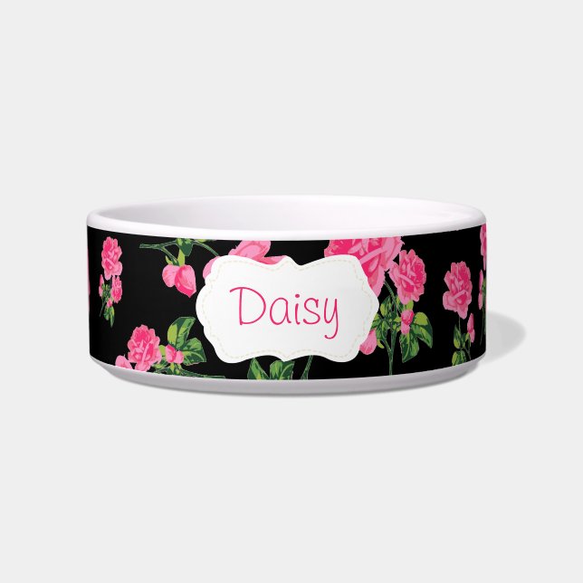 Écuelle Cuvette florale personnalisée de roses roses - noi (Devant)