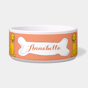 Écuelle Cuvette nommée personnalisable d'animal familier