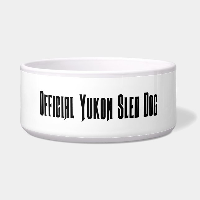 Écuelle Cuvette officielle de chien de traîneau du Yukon (Devant)