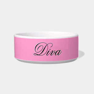 Écuelle Cuvette personnalisable d'animal familier de diva