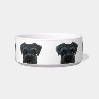 Écuelle Cuvettes noires d'original de Schnauzer