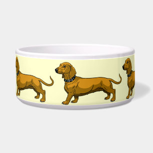 Écuelle dachshund brun