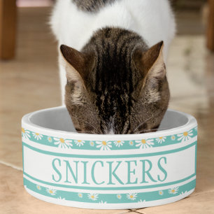 Écuelle Daisy Flower mignon Nom personnalisé