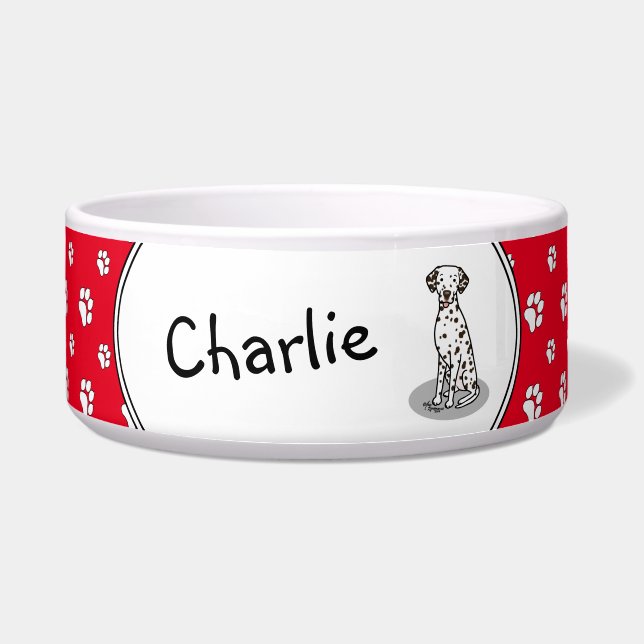 Écuelle Dalmatien (foie 1) Cute Dog Bowl (Devant)