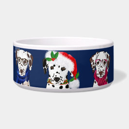 Écuelle Dalmatiens de Noël