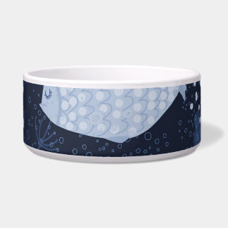 Écuelle Des poissons endormis monochromes, motif foncé.