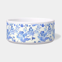 Design de toile française - Floral bleu et blanc