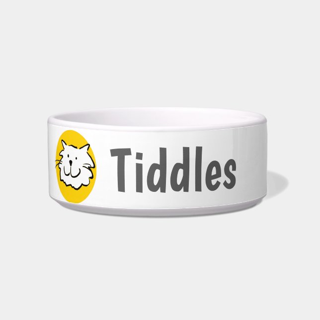Écuelle Design souriant chat (Gauche)
