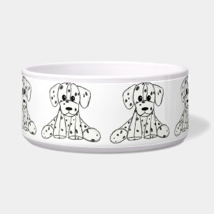 Écuelle Dessin simple de contour de chien en peluche dalma