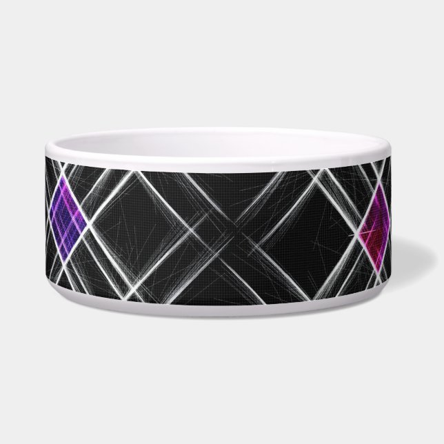 Écuelle Diamants et carreaux de céramique Pet Bowl (Devant)