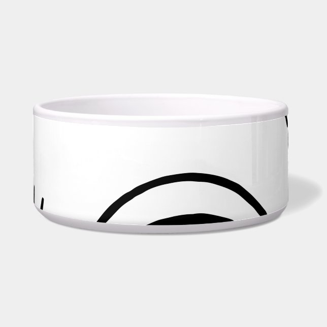 Écuelle Doodle eye, motif créatif sans couture. (Devant)