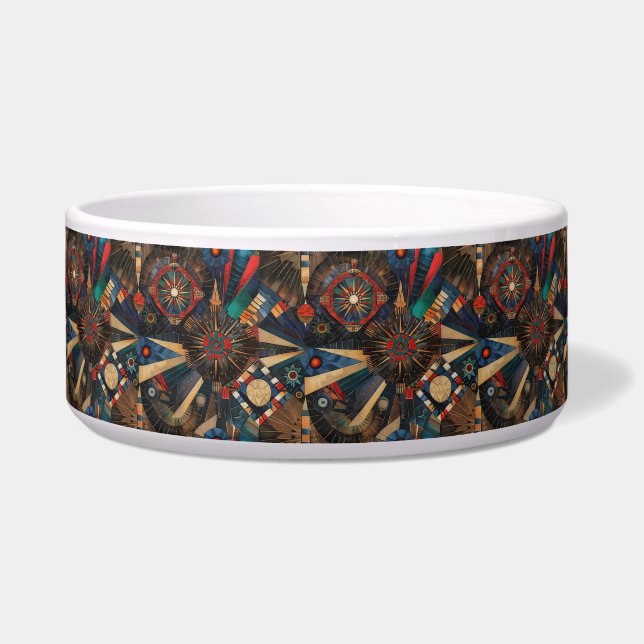 Écuelle Douce Cyan "Chroniques Indigènes Anciennes" Animal (Devant)