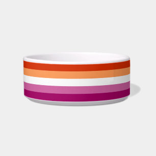 Écuelle Drapeau de la fierté lesbienne (5 bandes)