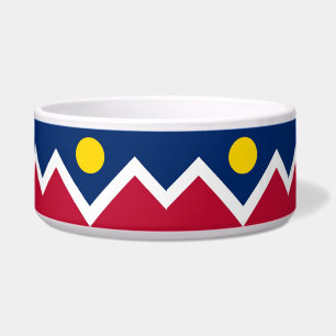 Écuelle Drapeau de la ville de Denver Pet Bowl