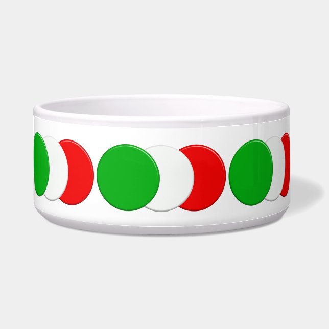 Écuelle Drapeau italien. Bandiera italiana. (Devant)