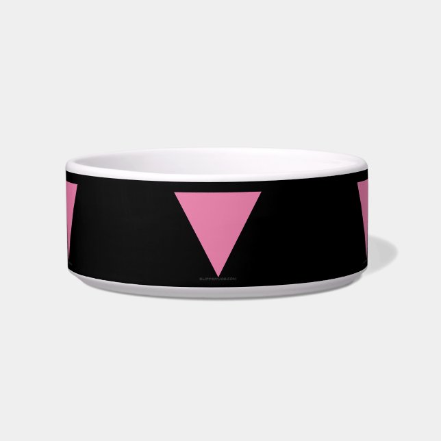 Écuelle Drapeau triangle rose de SlipperyJoe drapeau rose  (Devant)
