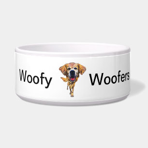 Écuelle Drôle Cartoon Golden Retriever Chig Bowl