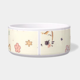 Écuelle Drôle Cat Meow Motif de dessin